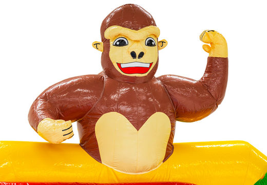 Figura 3D na dmuchanym zamku Double Slide w temacie Safari Gorilla